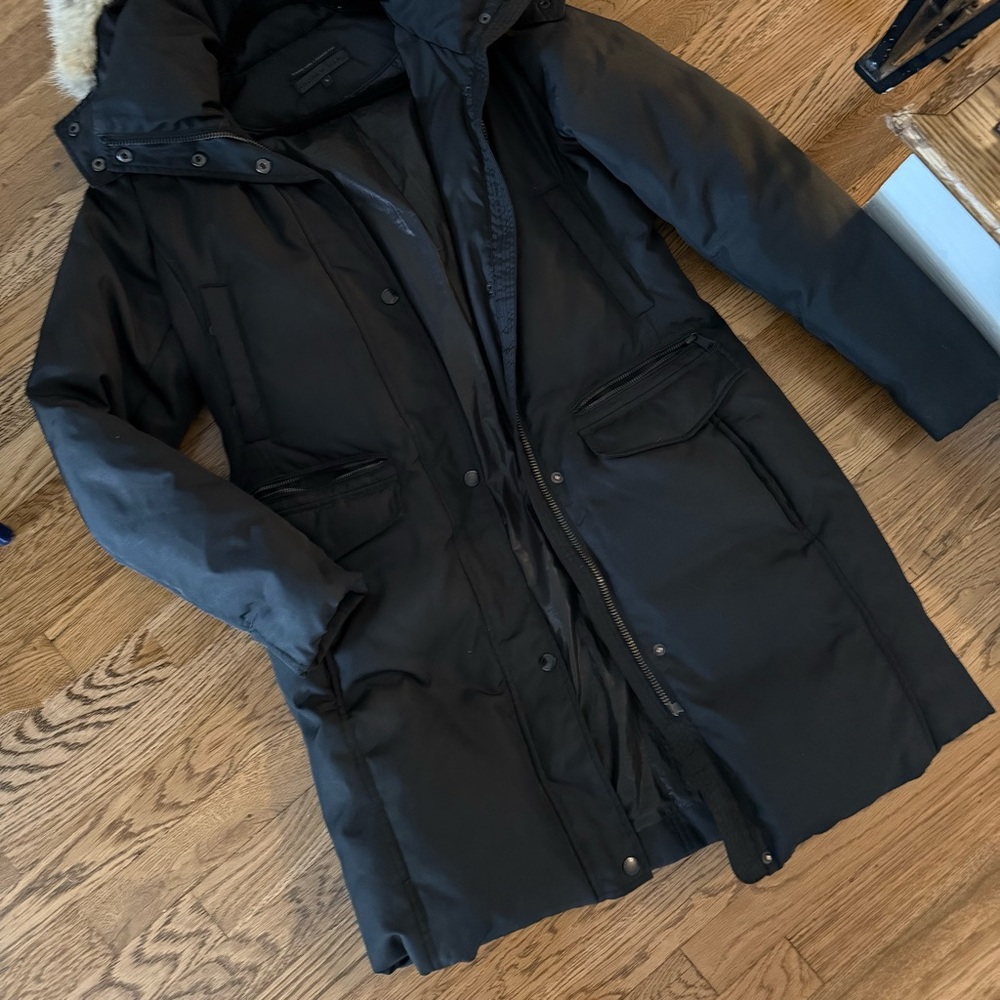 Real fur + down fill Andrew Marc + Richard Hai jacket - Picture 4 of 8